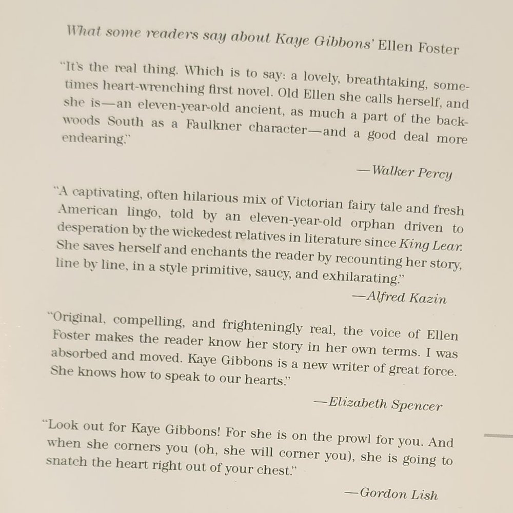 Ellen Foster A Paperback Novel By Kaye Gibbons - Picture 5 of 6